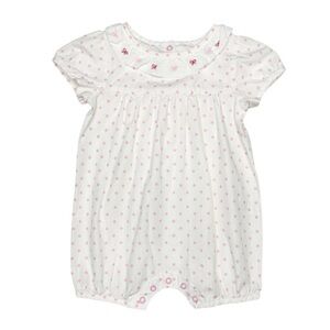 Rachel Riley Polka Dot Collared Bubble Romper